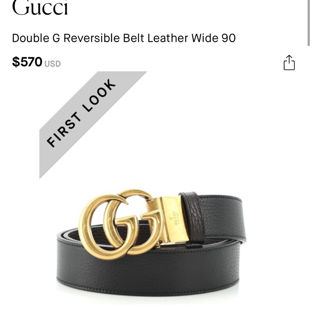 Gucci Marmont belt size 85